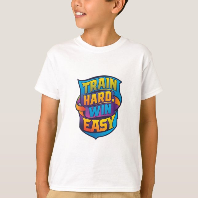CAMISETA TRAIN HARD WIN FÁCIL (Anverso)