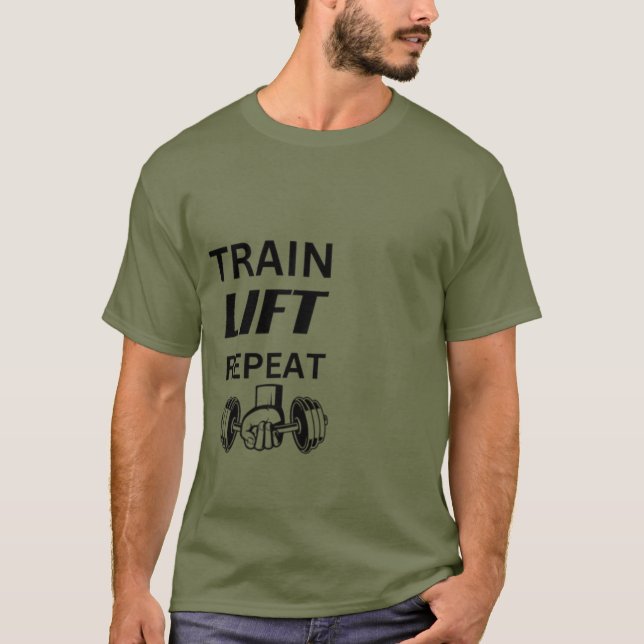 Camiseta train lift repeat (Anverso)