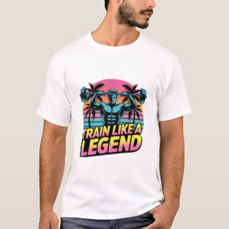 Camiseta Train Like a Legend – Urban Street Gymwear Tee 