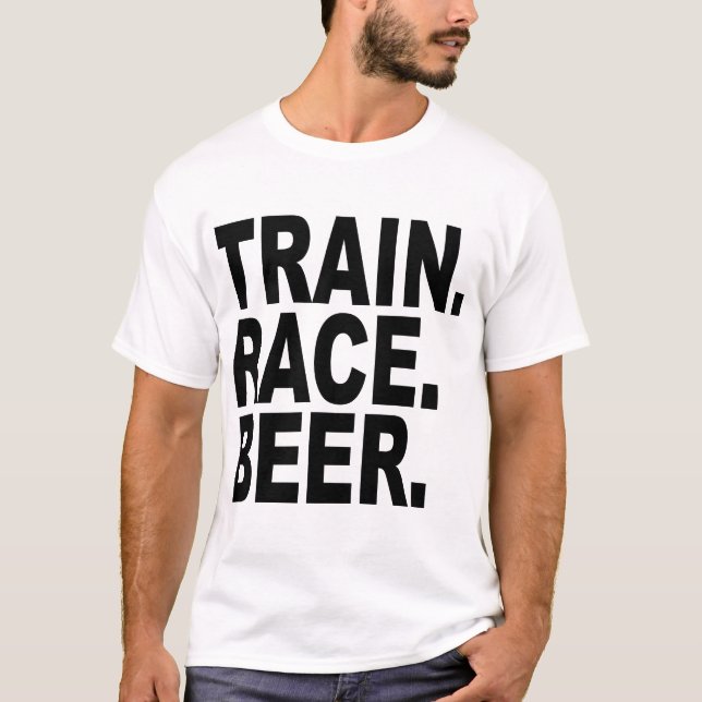 CAMISETA TRAIN.RACE.BEER (Anverso)