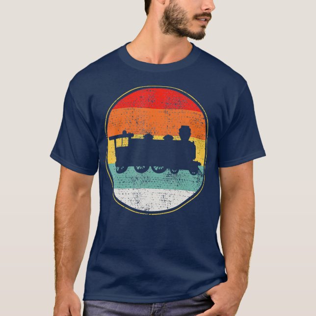 Camiseta Train Railroad Retro Vintage (Anverso)