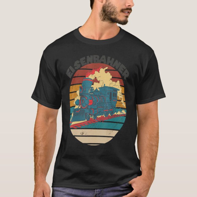 Camiseta Train Railroad Steam Locomotive Railway Conductor (Anverso)