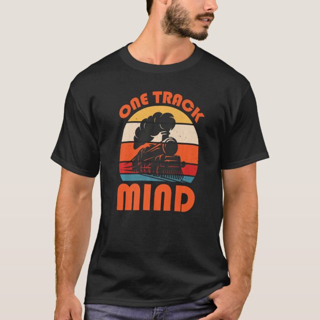 Camiseta Train Saying Slogan - One Track Mind Premium (Anverso)