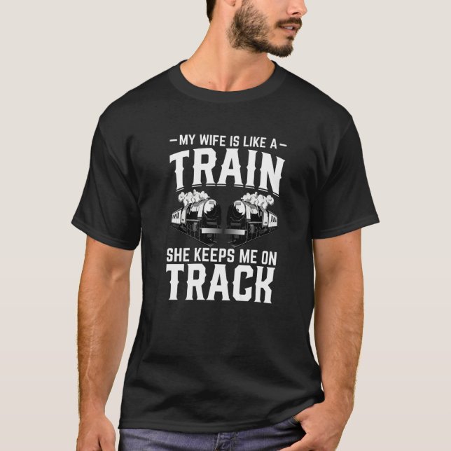 Camiseta Train Station  Graphic Saying With Train  5 (Anverso)