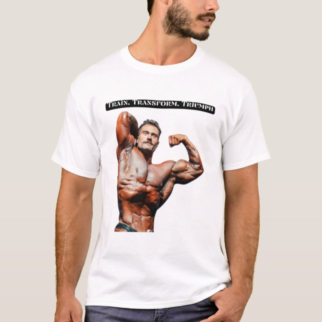 Camiseta Train. Transform. Triumph (Anverso)