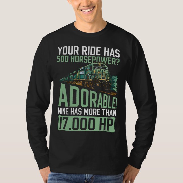 Camiseta Train Worker And Railroad Worker Locomotive Engine (Anverso)