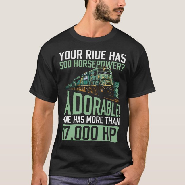 Camiseta Train Worker And Railroad Worker Locomotive Engine (Anverso)