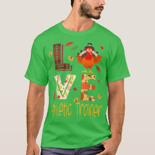 Camiseta Trainer atlético Cae Amo de Acción de Gracias