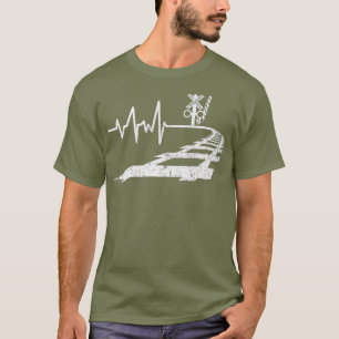 Camiseta Trains de travesía por ferrocarril de latido para