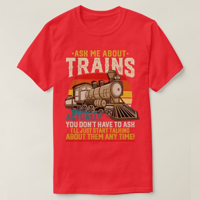 Camiseta Trains Trainspotter (Diseño del anverso)