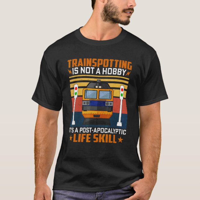 Camiseta Trainspotting No Es Un Hobby Retro Train Trainspo (Anverso)