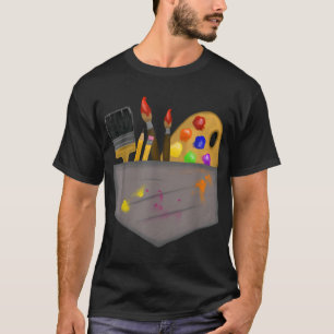 Camiseta Traje artístico - Pincel pintador de arte
