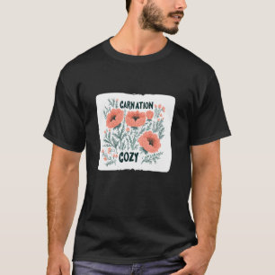 Camiseta Traje Cómodo de Clavel Fresco en Temporada de Jard