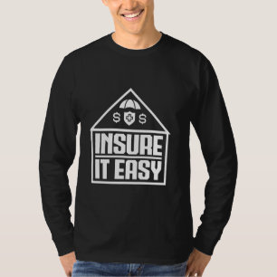 Camiseta Traje de Agente de Seguros Asegurarlo Fácil Medica