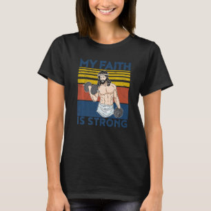 Camiseta Traje de atleta cristiano entrenamiento Gym Faith