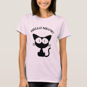Camiseta Traje de bebé de gato anime Kawaii sosteniendo cor