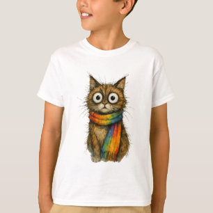 Camiseta Traje de bebé gráfico de gato atigrado naranja lin