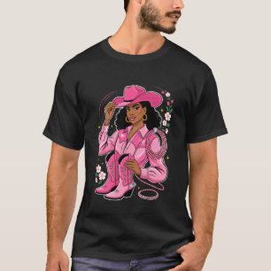 Camiseta Traje de Botas de Vaquera de Historia Negra Melani