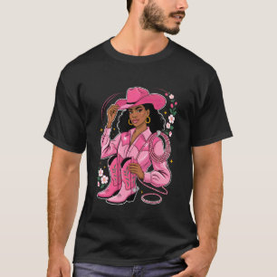 Camiseta Traje de Botas de Vaquera Melanina Historia Negra 