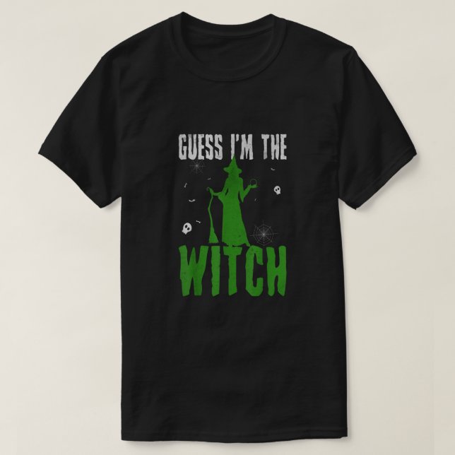 Camiseta Traje De Brujas De Halloween Para Pareja Set (Diseño del anverso)