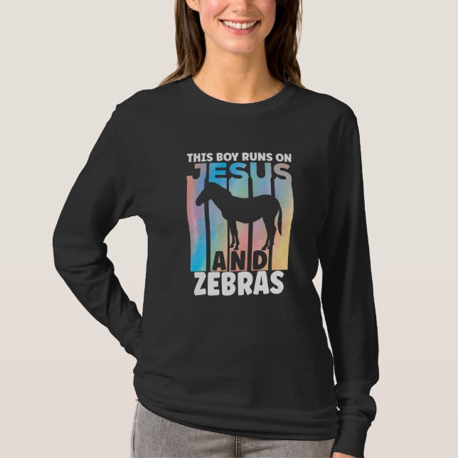 Camiseta Traje de cebra para amantes de las cebras para niñ (Anverso)