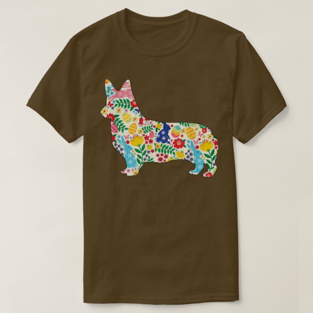 Camiseta Traje De Conejo De Pascua De Perro Para Hombres Mu (Diseño del anverso)