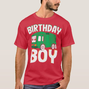 Camiseta Traje de cumpleañero - Camión de basura reciclaje