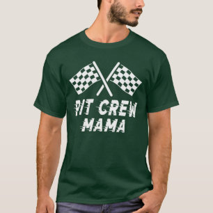 Camiseta Traje de cumpleaños de Mama Pit Crew para parte de