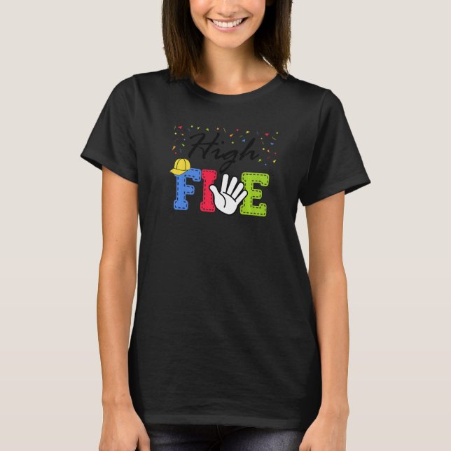 Camiseta Traje de cumpleaños High Five 5 (Anverso)