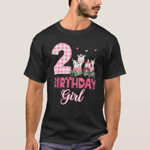 Camiseta Traje de cumpleaños número 2 para niña de dos años