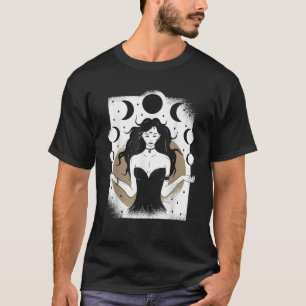 Camiseta Traje de DIOSA LUNAR Wiccan Wicca Pagano Magia