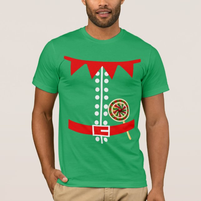 Camiseta Traje de duende de Santa (Anverso)