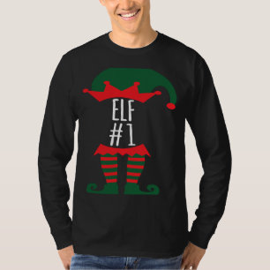 Camiseta Traje de duende divertido festivo familiar número
