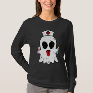 Camiseta Traje de enfermera fantasma para enfermeras disfra