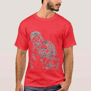 Camiseta Traje de equipo boda novia y novio