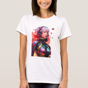 Camiseta Traje de espacio estrecho usado por una mujer