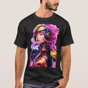 Camiseta Traje de espacio estrecho usado por una mujer