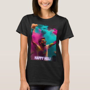 Camiseta Traje de Festival Holi Feliz