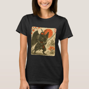 Camiseta Traje de Guerrero Samurái Mothman Sumi-e Ar