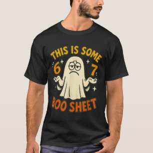 Camiseta Traje de Halloween 67 Meme 6 7 Hoja divertida de B