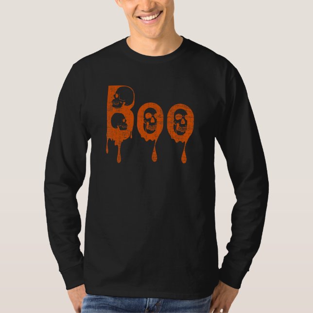Camiseta Traje de Halloween de Calaveras Boo (Anverso)