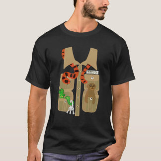 Camiseta Traje de Halloween de cuidador de zoológico safari
