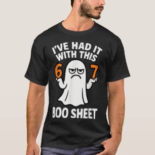 Camiseta Traje de Halloween de meme 67 6 7 divertido Boo Sh