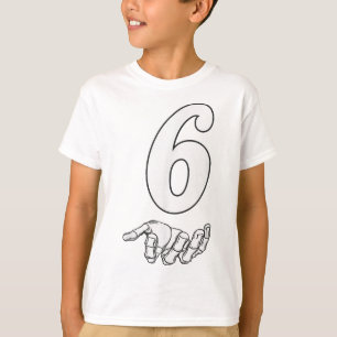 Camiseta Traje de Halloween Número 6 Coincidente 67 Meme Ho