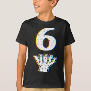 Camiseta Traje de Halloween Número 6 Coincidente 67 Meme Ho