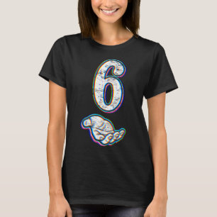 Camiseta Traje de Halloween Número 6 Coincidente 67 Meme Ho