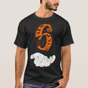 Camiseta Traje de Halloween Número 6 Coincidente 67 Meme Ho