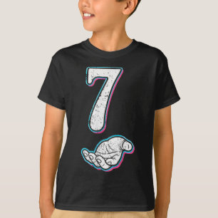 Camiseta Traje de Halloween Número 7 Coincidente 67 Meme Ho