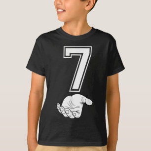 Camiseta Traje de Halloween Número 7 Coincidente 67 Meme Ho