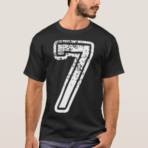 Camiseta Traje de Halloween Número 7 Coincidente 67 Meme Ho